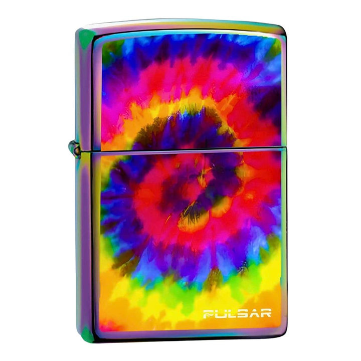 Zippo Lighter Tie-Dye design displayed on a white background - Up N Smoke
