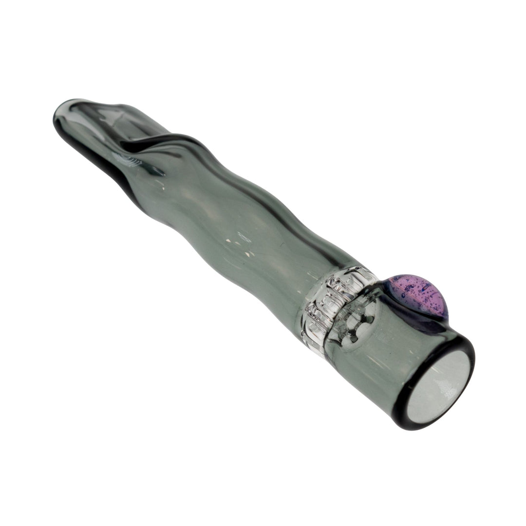 "Diagonal Blazing Glass Chillum to showcase the honeycomb screen," - Up N Smoke.