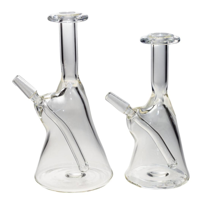 Left side of two Dope Glass rigs with 10mm male joints. - Up N Smoke.