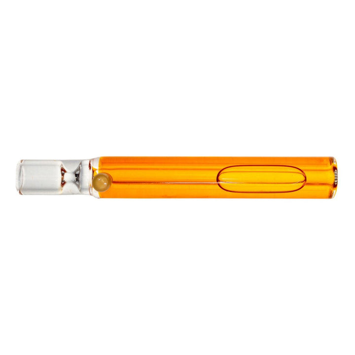 "Orange glycerin Pulsar Chillum Taster on a white background," - Up N Smoke.