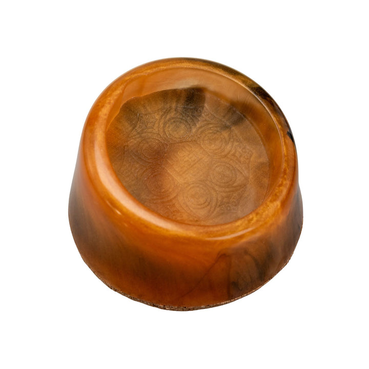 "Orange resin Mana Puffco Stabilizer on a white background," - Up N Smoke.