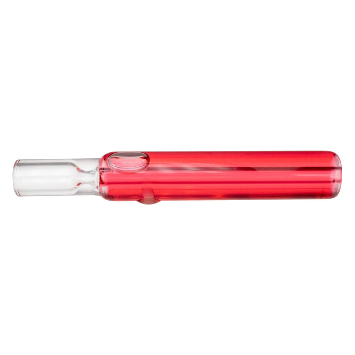 "Red Pulsar Glycerin Taster Chillum on a white background," - Up N Smoke.