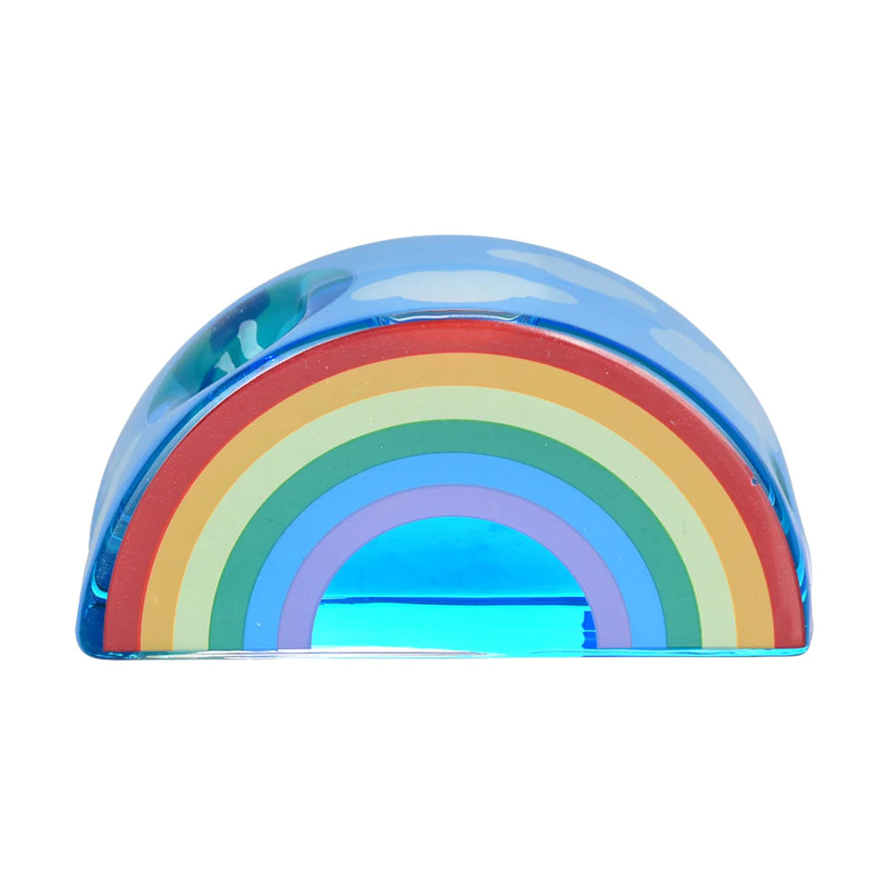 "Colorful Rainbow Glycerin Hand Pipe made by Pulsar. This product can be frozen for smoother and cooler hits," - Up N Smoke.