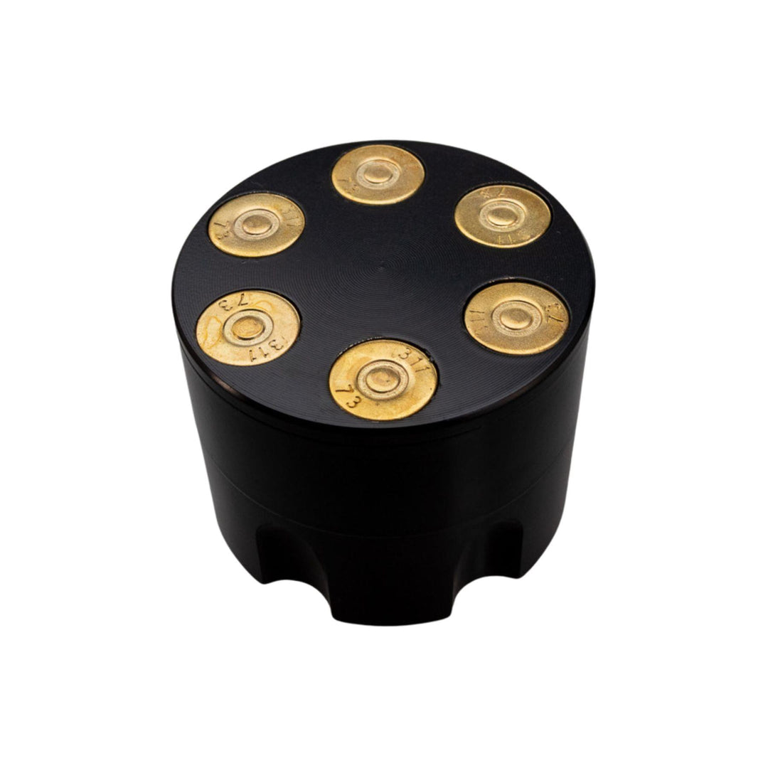 "Revolver Chamber Grinder that is 1.75'' tall and 2'' wide on a white background," - Up N Smoke.