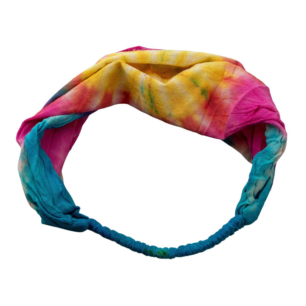 "Thread Heads Tie-Dye Headband on a white background," - Up N Smoke.