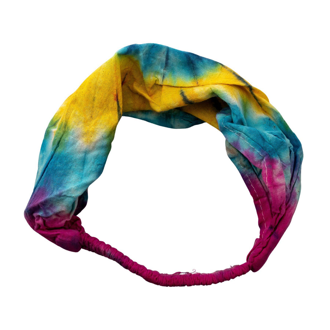 "Thread Heads Tie-Dye Headband on a white background," - Up N Smoke.
