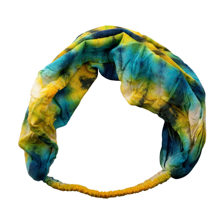"Thread Heads Tie-Dye Headband on a white background," - Up N Smoke.