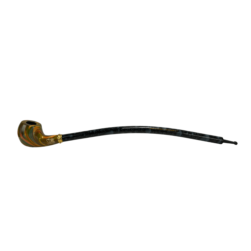 Shire Curved Brandy Rainbow Pipe - Up N Smoke