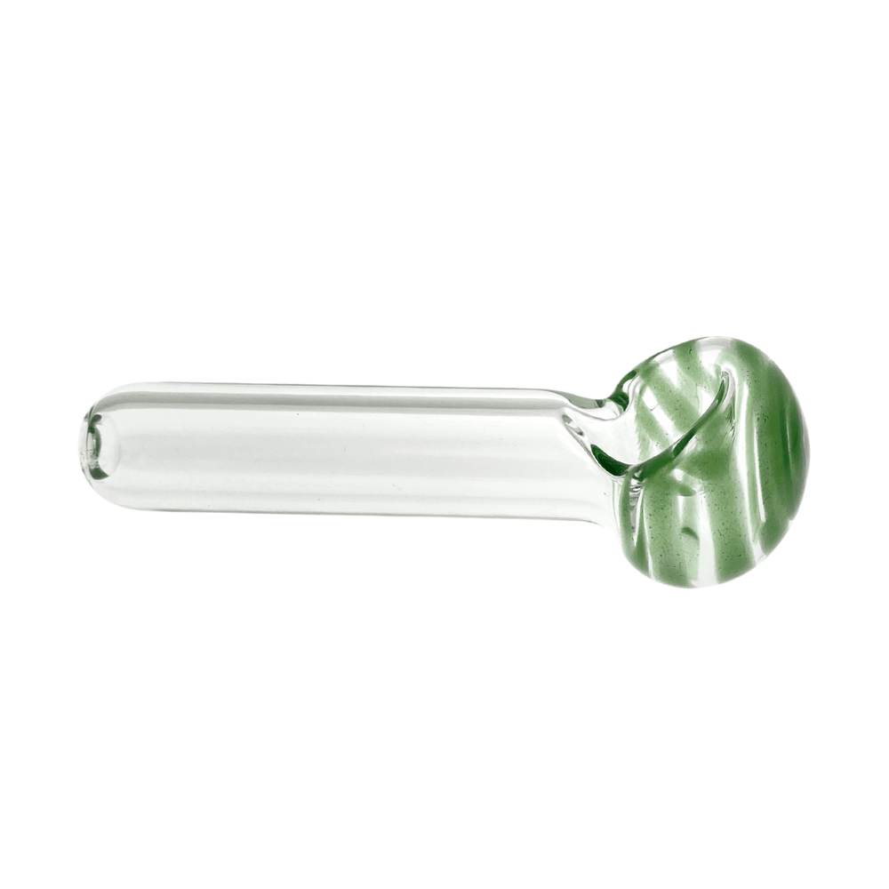 JF Color Swirled Bowl Clear Pipe - Up N Smoke