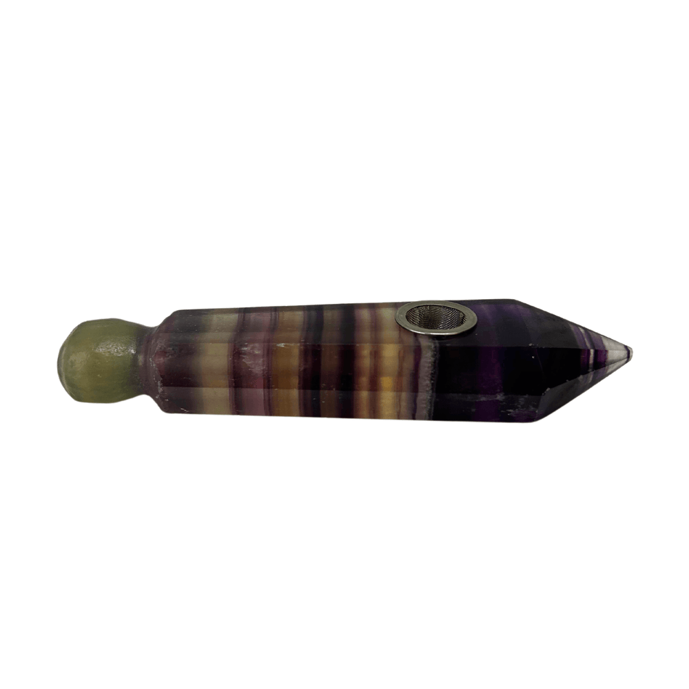 Gemstone RB Fluorite Pipe - Up N Smoke