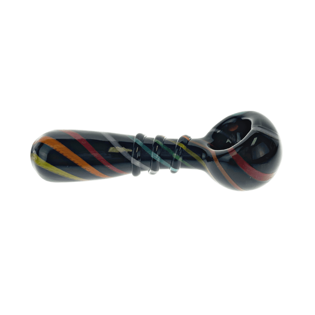 JF Black Rainbow Spiral Pipe - Up N Smoke
