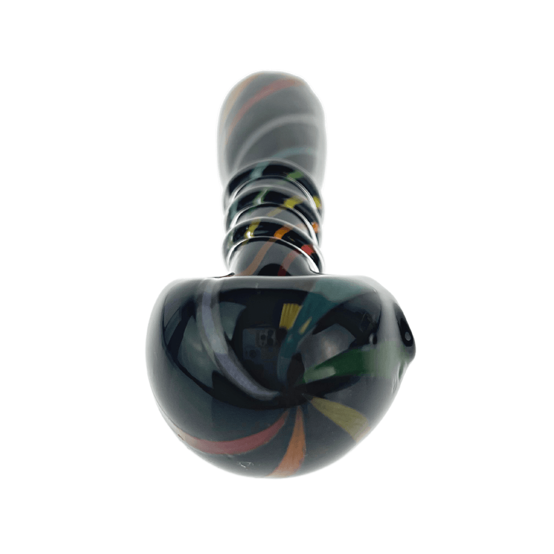 JF Black Rainbow Spiral Pipe - Up N Smoke