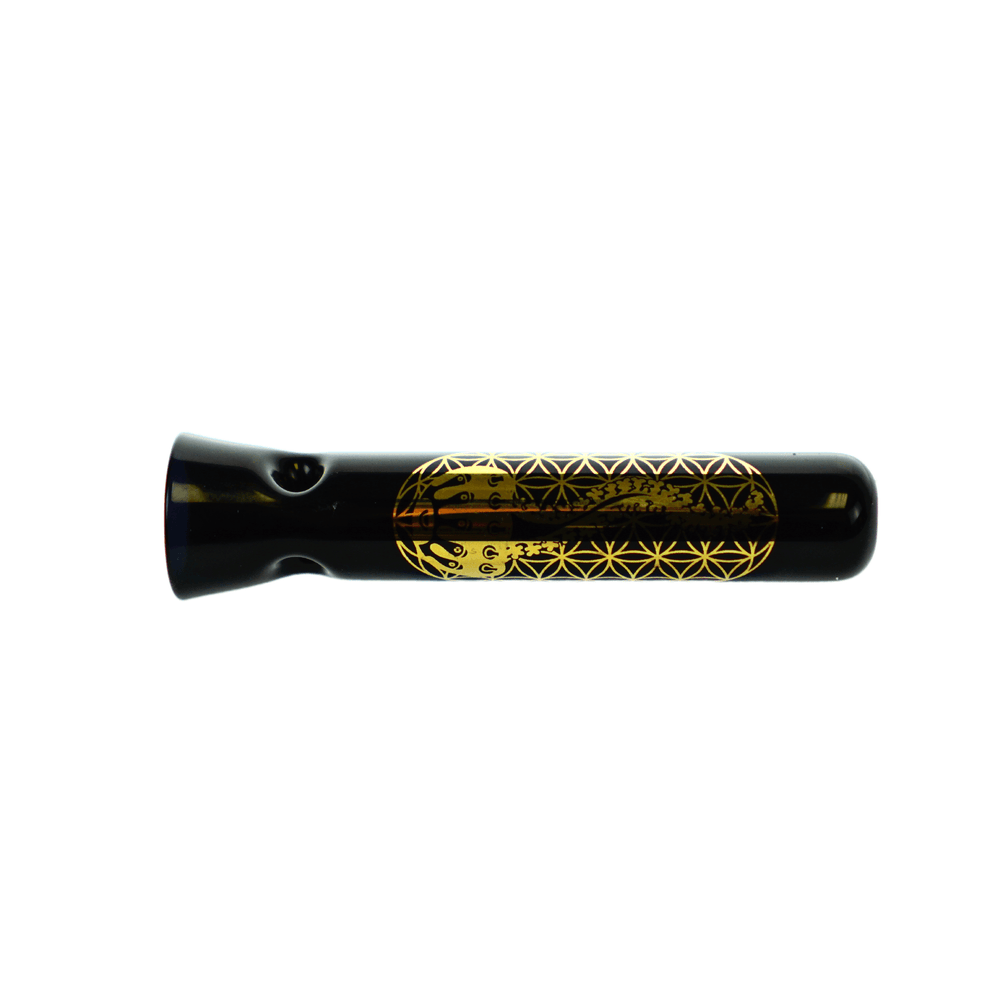 JF Black Flared End Chillum - Up N Smoke