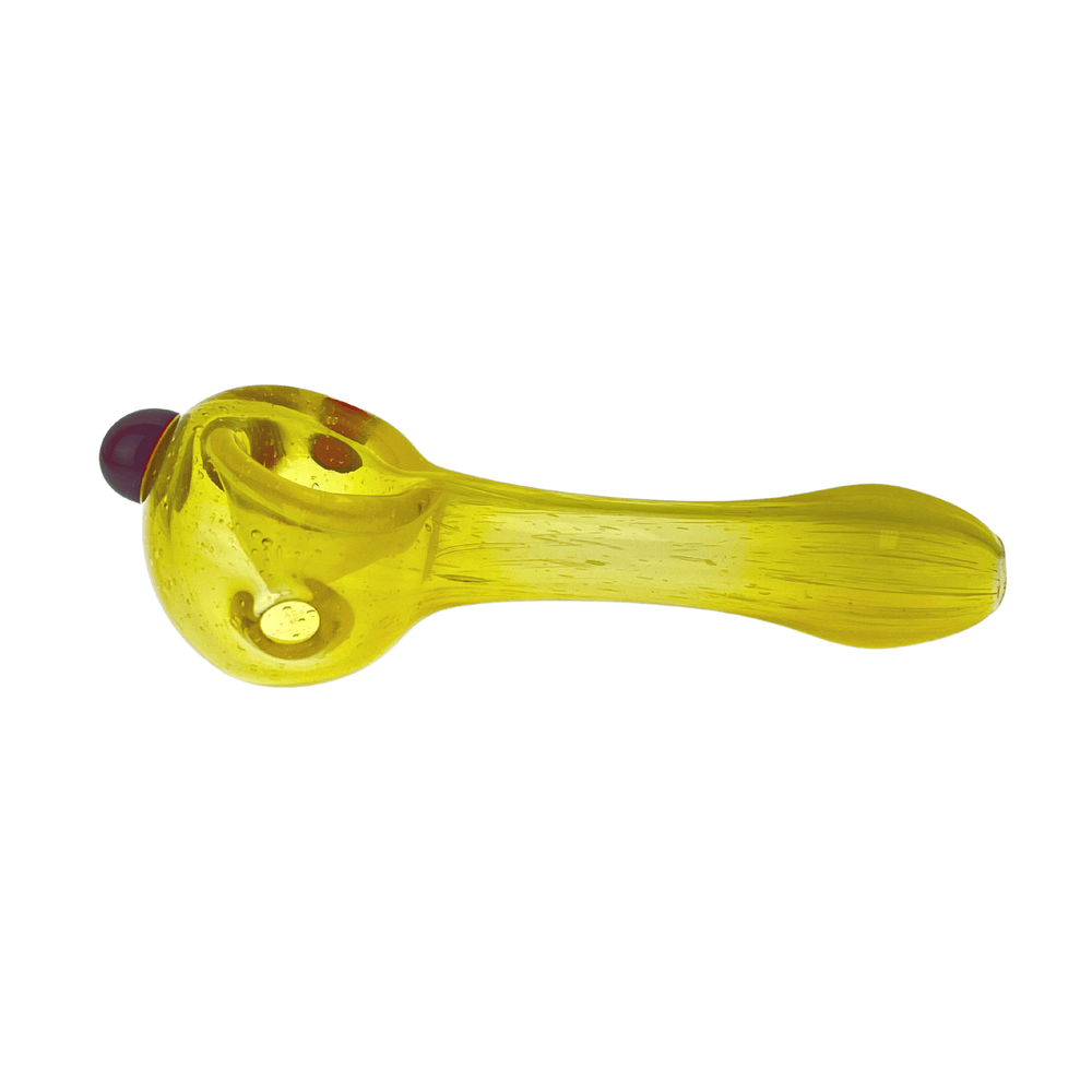 JF Solid Yellow Hand Pipe - Up N Smoke