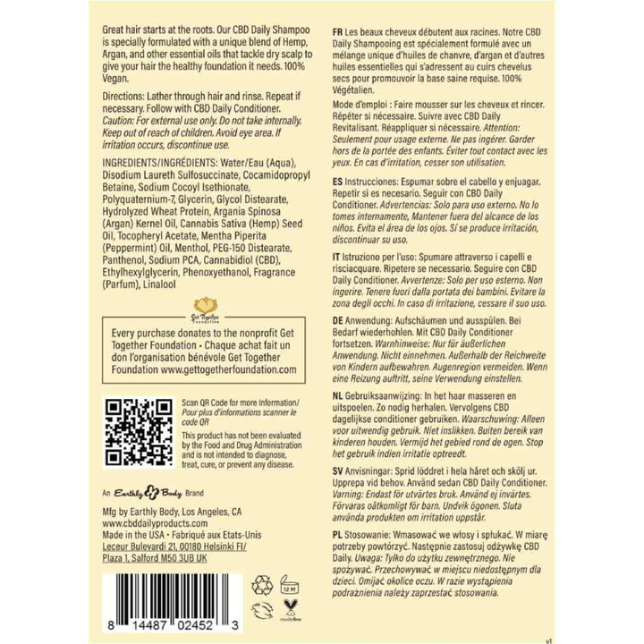 CBD Daily Shampoo & Conditioner - Up N Smoke