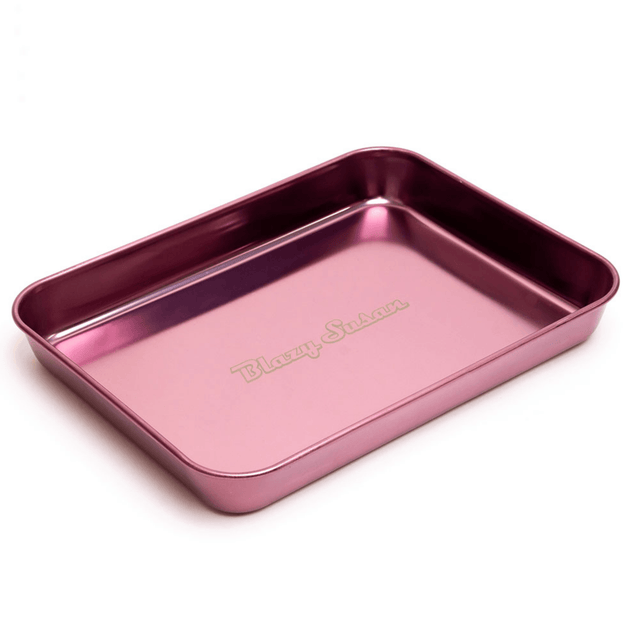 Blazy Susan Stainless Steel Rolling Tray - Up N Smoke