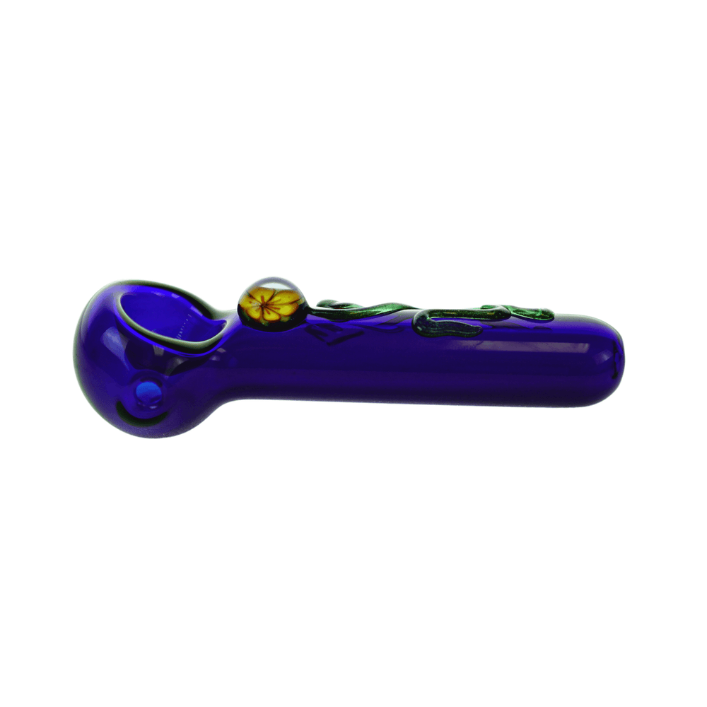 JF KM02 Blue Pipe w/Flower - Up N Smoke