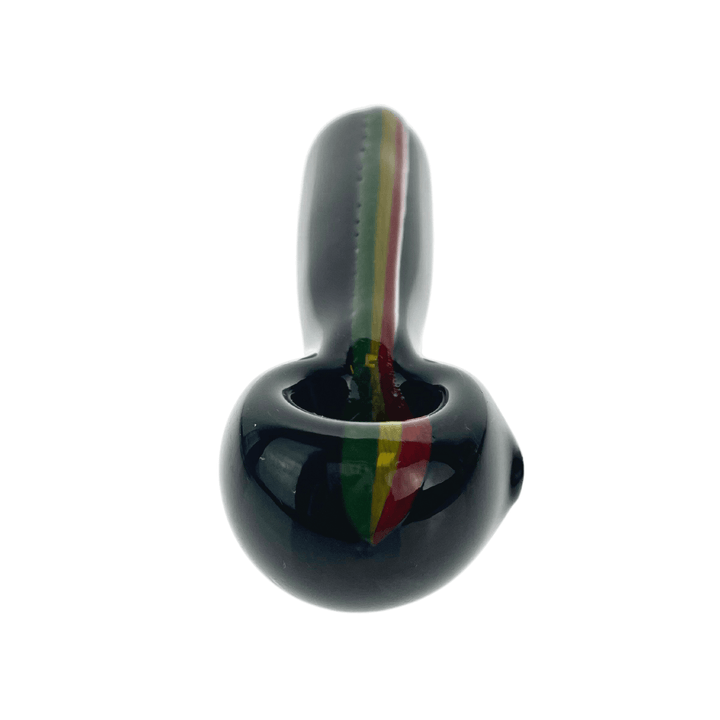 JF Black Rasta Striped Pipe - Up N Smoke