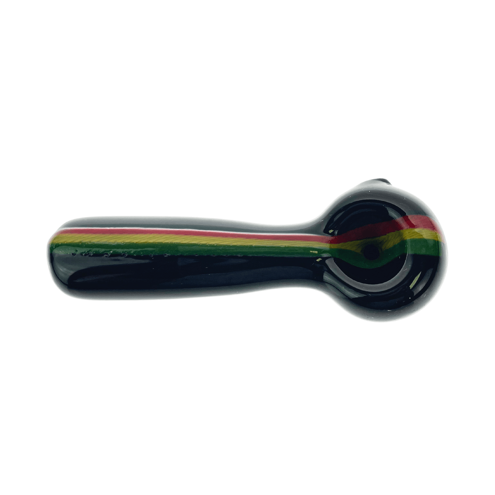 JF Black Rasta Striped Pipe - Up N Smoke