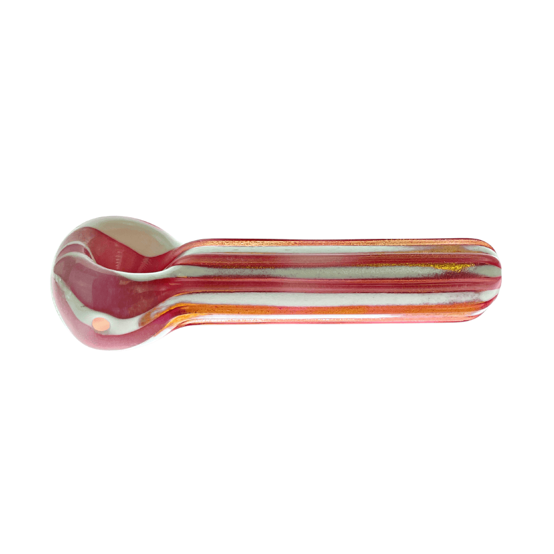 JF Pink & White Striped Pipe - Up N Smoke