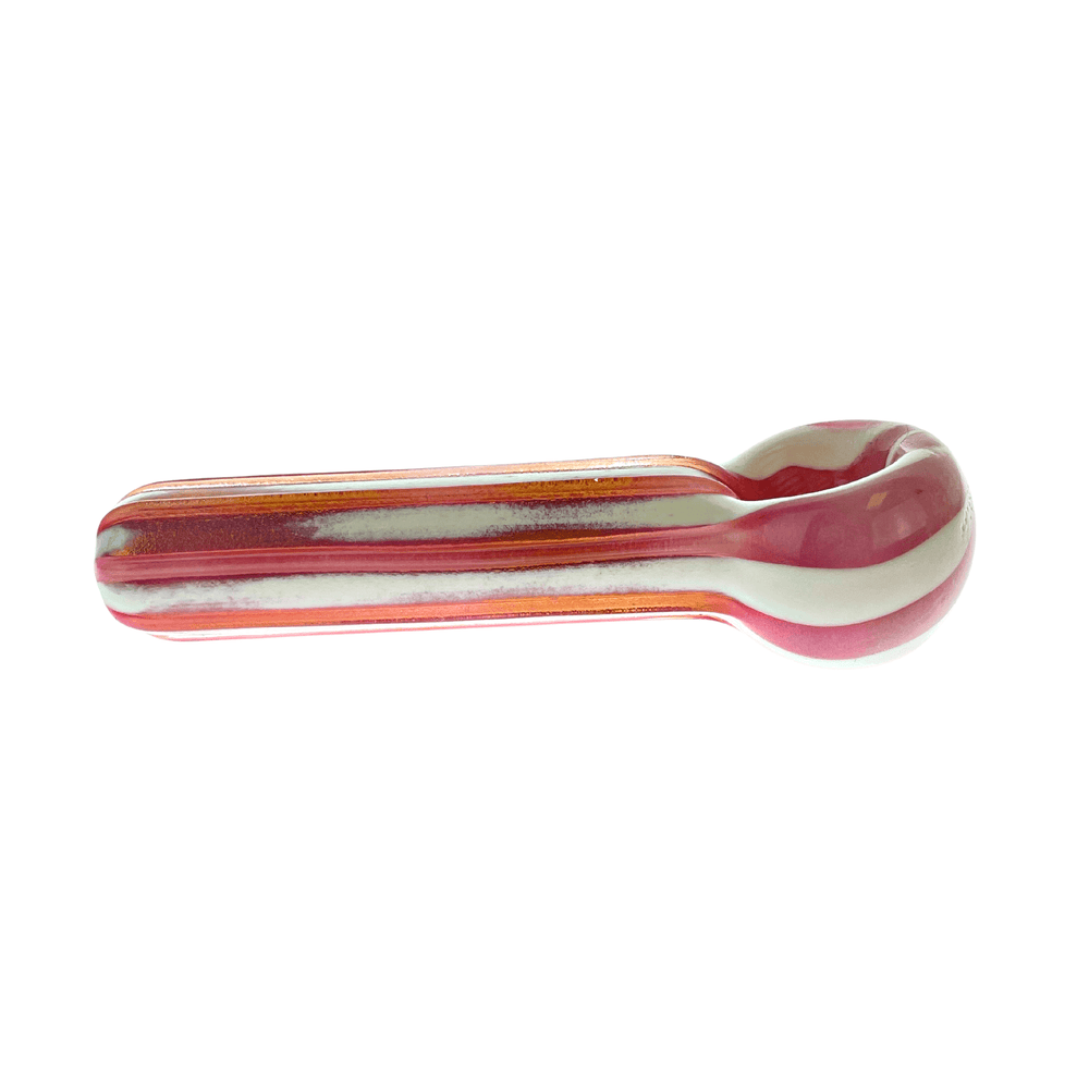 JF Pink & White Striped Pipe - Up N Smoke