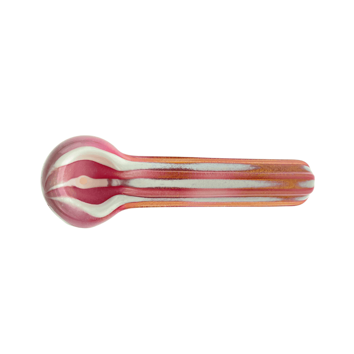 JF Pink & White Striped Pipe - Up N Smoke