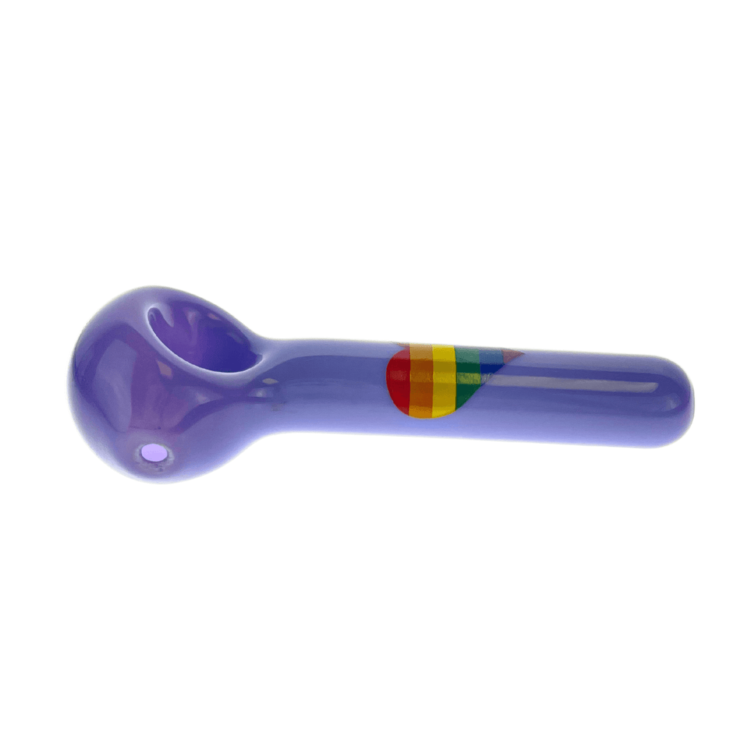 JF Purple Pipe w/Rainbow Heart - Up N Smoke