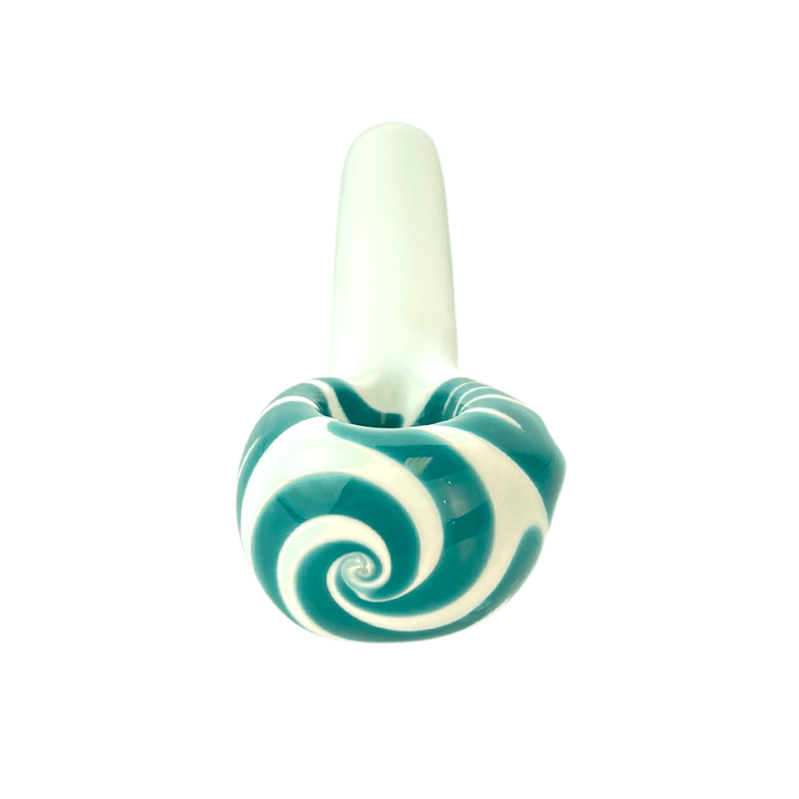 JF Color Swirled Bowl Frosted Pipe - Up N Smoke