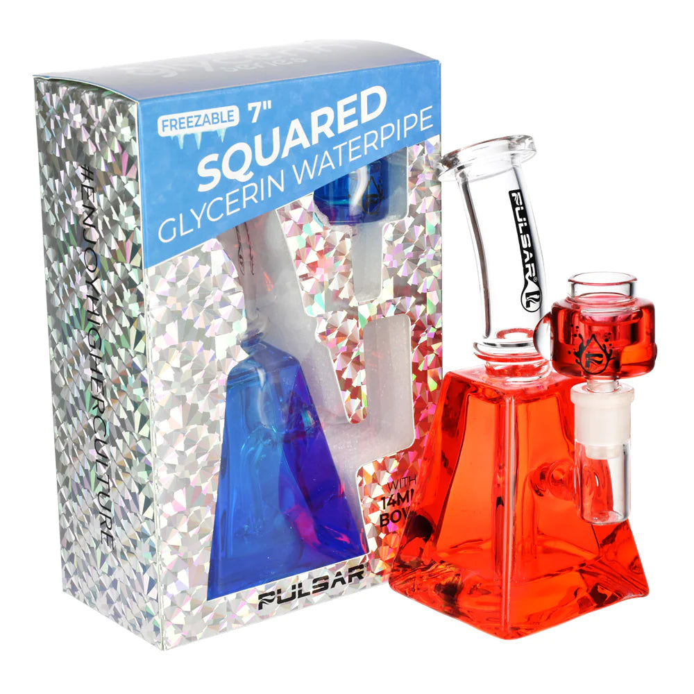 Pulsar Glycerin Squared Water Pipe - Up N Smoke