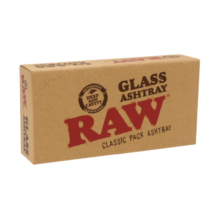 RAW Classic Pack Glass Ashtray - Up N Smoke