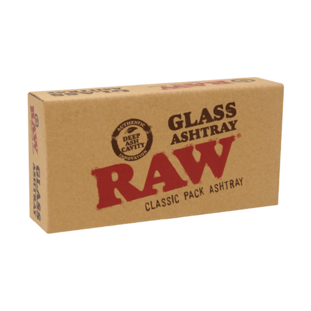 RAW Classic Pack Glass Ashtray - Up N Smoke